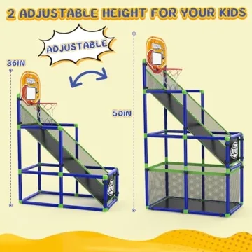 EagleStone Toddler Arcade Basketball Hoop for Kids