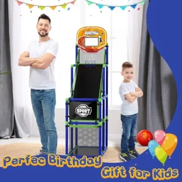 EagleStone Toddler Arcade Basketball Hoop for Kids