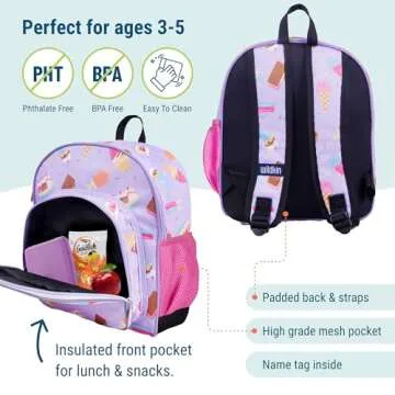 Wildkin Kids Backpack 12 Inch - Ideal for Preschool & Travel