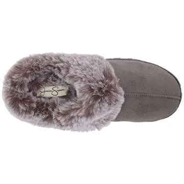 Jessica Simpson Clog Slippers - Cozy Faux Fur Comfort