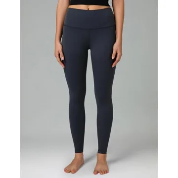 Colorfulkoala Women's Dreamlux High Waisted Workout Leggings 25" Inseam 7/8 Length Yoga Pants (S, Blue Ink)