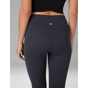 Colorfulkoala Women's Dreamlux High Waisted Workout Leggings 25" Inseam 7/8 Length Yoga Pants (S, Blue Ink)