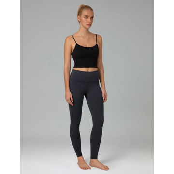 Colorfulkoala Women's Dreamlux High Waisted Workout Leggings 25" Inseam 7/8 Length Yoga Pants (S, Blue Ink)