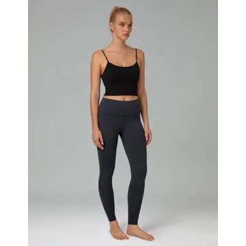 Colorfulkoala Women's Dreamlux High Waisted Workout Leggings 25" Inseam 7/8 Length Yoga Pants (S, Blue Ink)