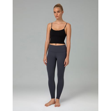 Colorfulkoala Women's Dreamlux High Waisted Workout Leggings 25" Inseam 7/8 Length Yoga Pants (S, Blue Ink)