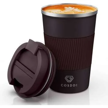 Insulated Tumbler - Spill Proof Coffee Mug 12 oz