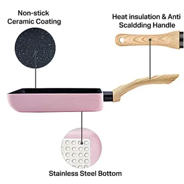 Japanese Non-stick Omelette Pan for Effortless Cooking