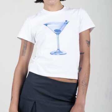 Y2K Baby Tees Women Short Sleeve Cropped Tops for Summer