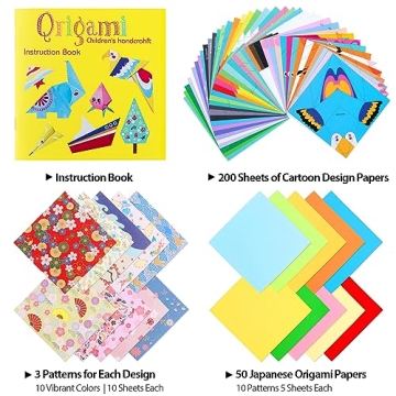 Origami Paper Kit for Kids and Adults - 350 PCS Fun Set