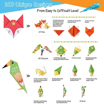 Origami Paper Kit for Kids and Adults - 350 PCS Fun Set