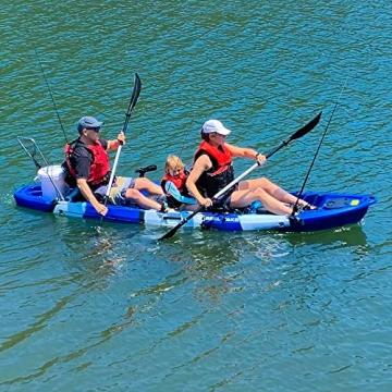 Tandem Fishing Kayak for Family Fun on Water