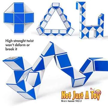 Coogam Cubes Brain Teaser Puzzle Toys, 3x3 Speed Cube, Rainbow Puzzle Ball, Money Maze Box,Snake Cube IQ Games Christmas Party Favor Gift for Kids and Adults, Boy, Girl