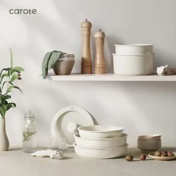 CAROTE Non Stick Pots and Pans Set 11 Pieces Kitchen Set