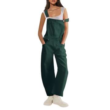 Yanekop Women's Overalls Casual Loose Jumpsuit - Relaxed Fit for Everyday Style