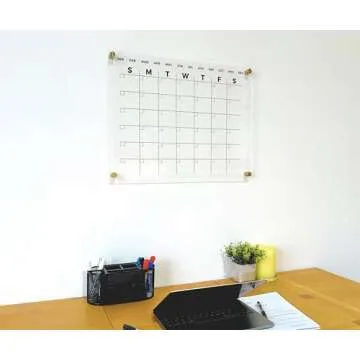 Horizontal Wall Calendar 2025 - Customizable & Durable