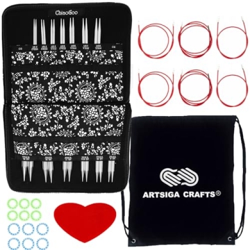 ChiaoGoo Twist Red Lace 5-Inch Knitting Needle Set