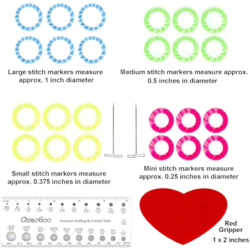 ChiaoGoo Twist Red Lace 5-Inch Knitting Needle Set