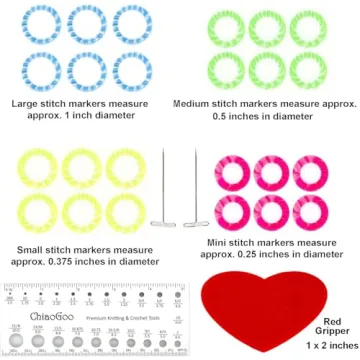 ChiaoGoo Twist Red Lace 5-Inch Knitting Needle Set