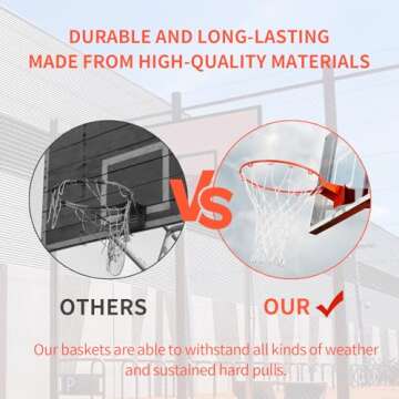 Amble Heavy Duty Basketball Net for Indoor and Outdoor Play