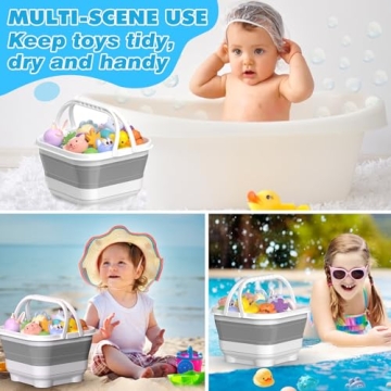 Anivia Foldable Bath Toy Storage Organizer for Kids