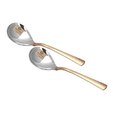 Bona Fide Copper Hammered Serving Spoons - Set of 2