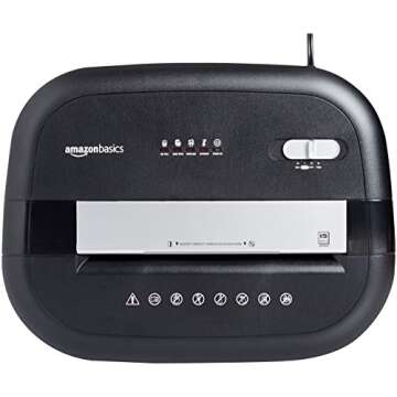 Amazon Basics 15 Sheet Cross Cut Shredder for Efficient Shredding