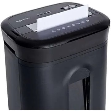 Amazon Basics 15 Sheet Cross Cut Shredder for Efficient Shredding