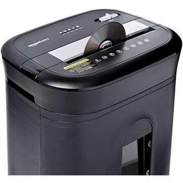 Amazon Basics 15 Sheet Cross Cut Shredder for Efficient Shredding