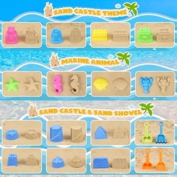 KUBUSFLY Beach Toys for Toddlers - Sand Castle Fun