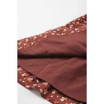 Dokotoo Boho Square Neck Ruffle Dress for Women 2025