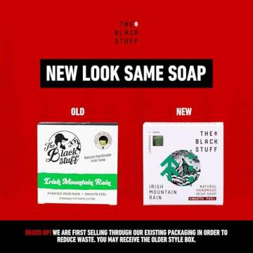 The Black Stuff All Natural Bar Soap for Men Handmade Cold Process Soaps with Organic Ingredients an...