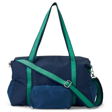 THIRTY-ONE Gifts Packaway Duffle Bag, Foldable Travel Bag for Gym Essentials and Weekend or Overnigh...