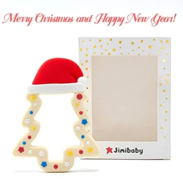 Jimibaby Christmas Teether for Babies - Perfect Stocking Stuffer