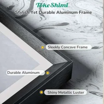 TokeShimi LED Bathroom Mirror 48x30 Inch Black