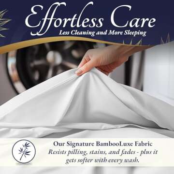 DECOLURE Luxury Bamboo Sheets for Comfortable Sleep