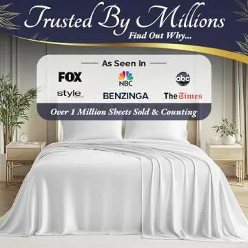 DECOLURE Luxury Bamboo Sheets for Comfortable Sleep