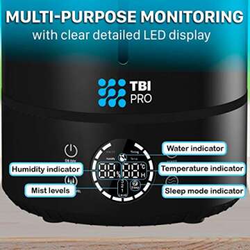 Top Fill 6L Cool Mist Humidifier for Large Rooms