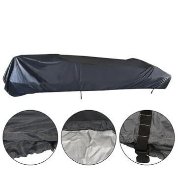 Heavy Duty Gray 21-24FT Pontoon Boat Cover Lasting Protection