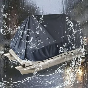 Heavy Duty Gray 21-24FT Pontoon Boat Cover Lasting Protection