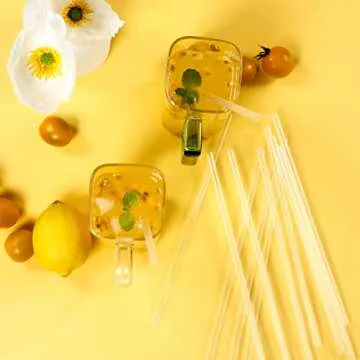 200 Clear Drinking Straws - Durable & Versatile for Events