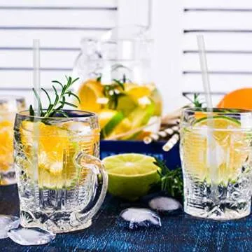 200 Clear Drinking Straws - Durable & Versatile for Events
