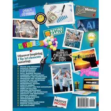 Money and Business Vision Board Clip Art Book: Achieve Financial Success with 230+ Inspiring Images,...