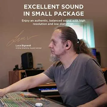 1MORE ComfoBuds Mini Hybrid Active Noise Cancelling Earbuds, in-Ear Headphones with Stereo Sound, Earbuds Wireless Bluetooth 5.2, Clear Calls, Wireless Charging, Soothing Sound, Waterproof, Black