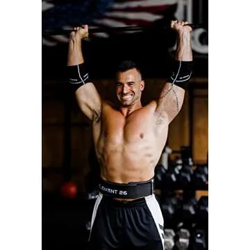 Element 26 Elbow Sleeve Weightlifting - 1 Pair (5mm) Neoprene Elbow Sleeve for Support & Compression - Elbow Brace for Powerifting, Body Building, Bench & Functional Fitness - Men & Women