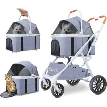 iBuddy 4 in 1 Pet Stroller & Carrier - Ultimate Convenience