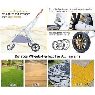 iBuddy Pet Stroller & Carrier - 4 in 1 Design