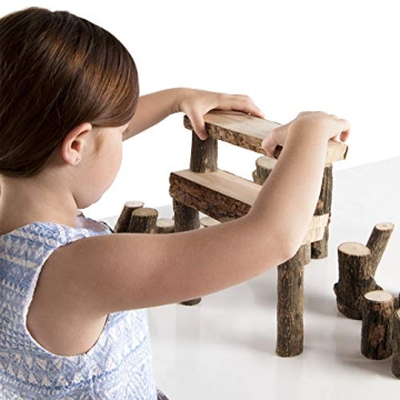 Guidecraft Branch Blocks Natural Wooden Building Set