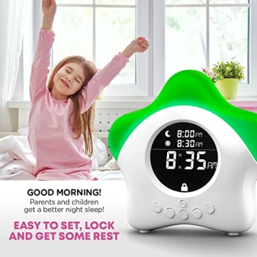 Kids Stay-in-Bed Sleep Training Clock & Night Light