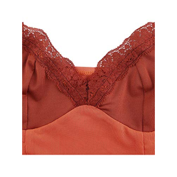 Sexy Orange Lace Crop Top Summer Strap Tank Women
