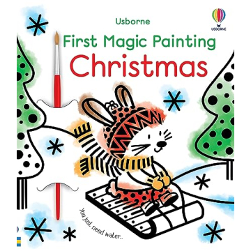 First Magic Painting Christmas: A Festive Water Coloring Activity Book for Kids, with Simple Stylish...
